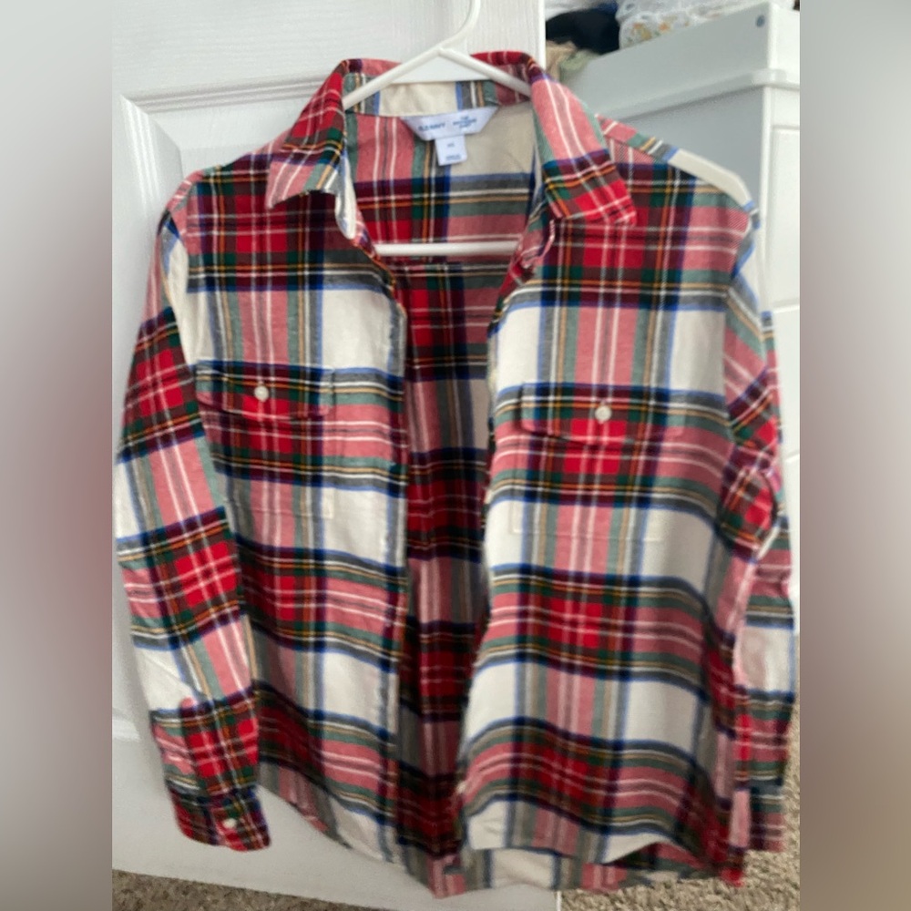 Old Navy boyfriend Plaid Shirt